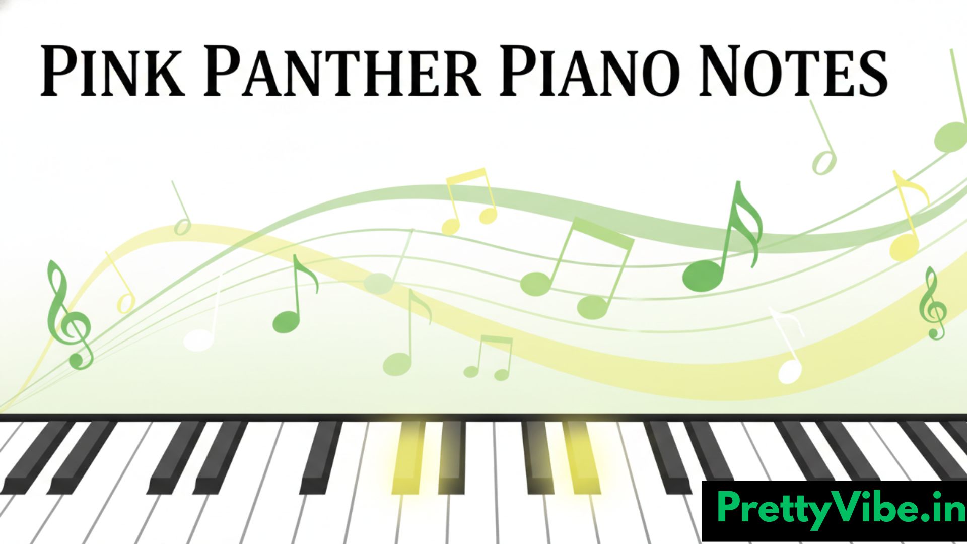 Pink Panther Piano Notes