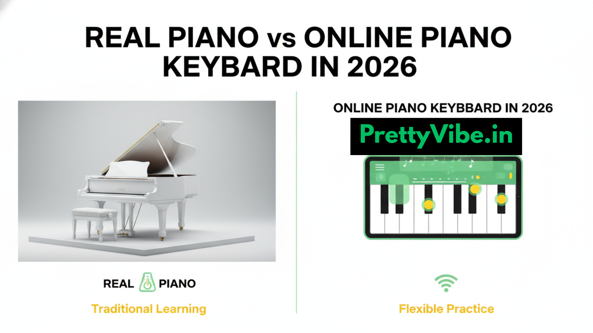 Real Piano vs Online Piano Keyboard